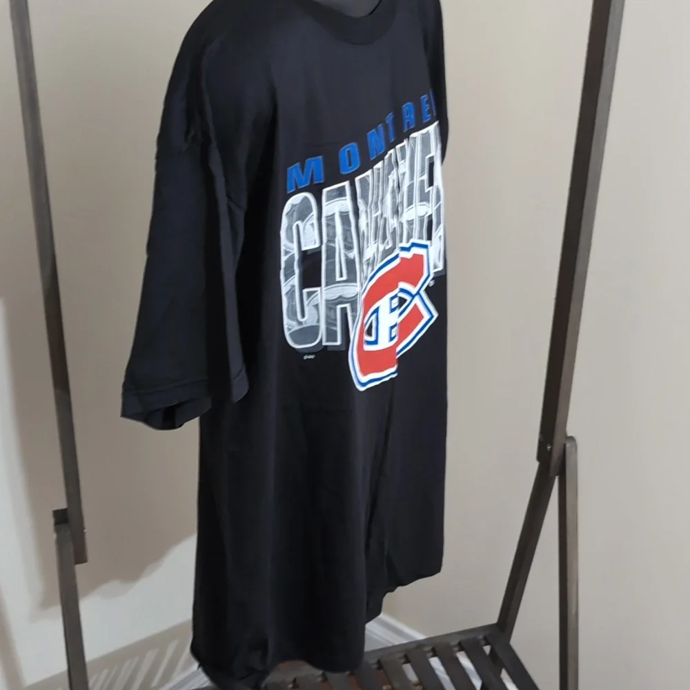NHL| Vintage Montreal Canadiens NHL Black Short Sleeve T-shirt - Picture 4 of 12